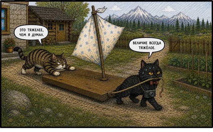 Коты, горы и один портал